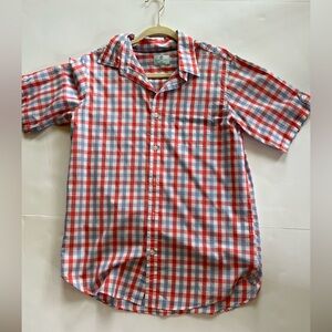 Class Club (Dillards Brand) Boys Short Sleeve Plaid Button-Up Shirt